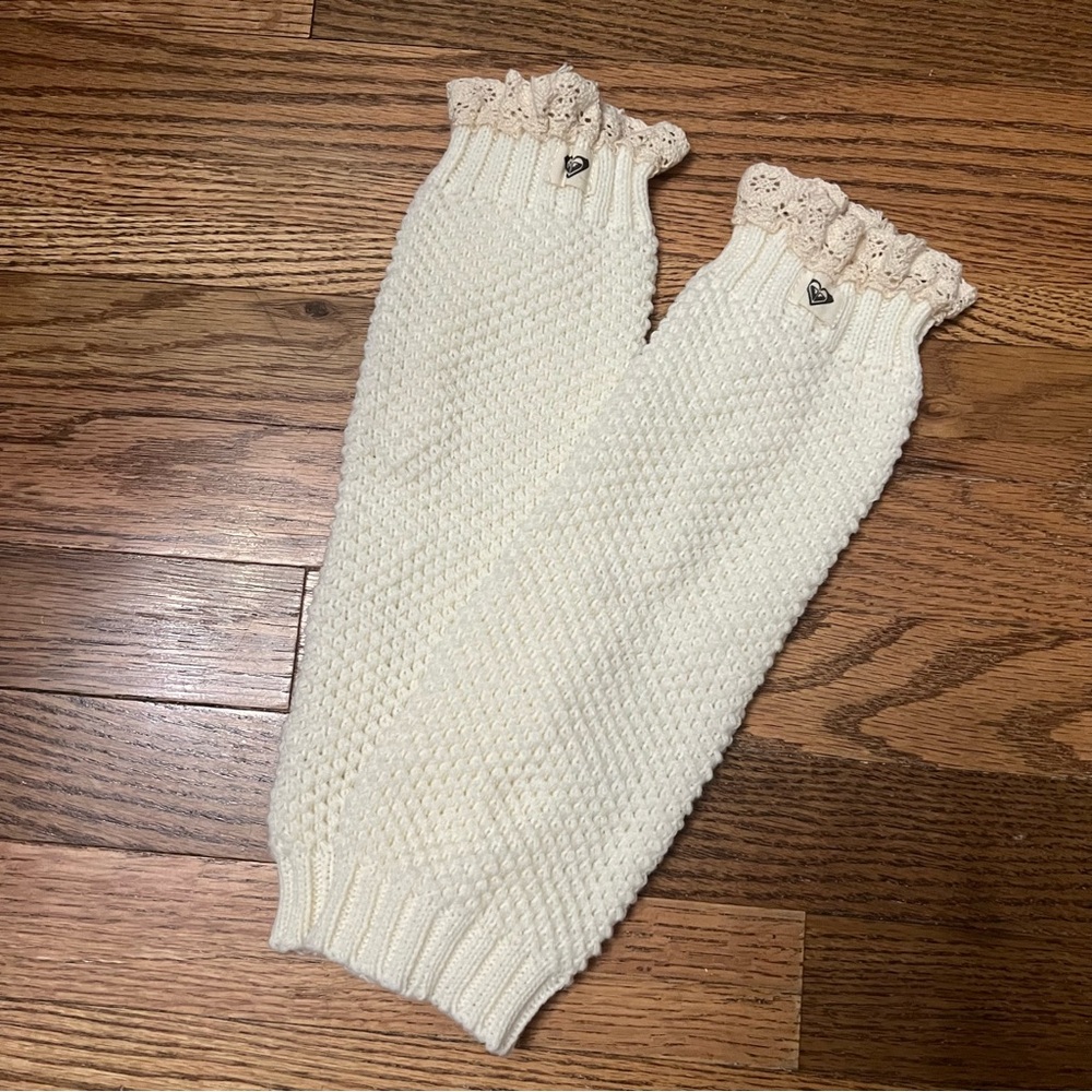 Roxy Cream Knit Leg Warmers /Boot Liners